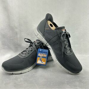 Skechers Men's Charcoal and Light Gray Swift Fit Sneakers